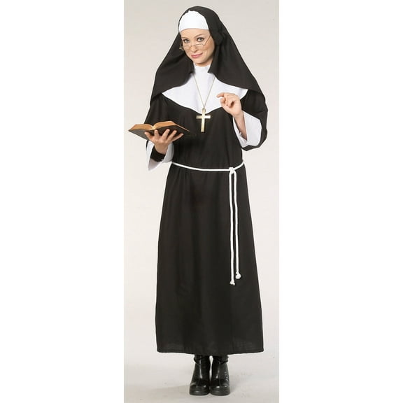 HALLOWEEN Nun Women's Halloween Fancy-Dress Costume for Adult, One Size