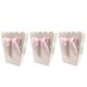 thumbnail image 1 of EeaseMX 12 cajas de palomitas de maíz blancas con lazo, para dulces, golosinas, decoración, cumpleaños, baby showers, bodas, recuerdos (lazo rosa), 1 of 8