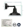 thumbnail image 2 of Cocoweb 12" Vintage LED Barn Light in Black with Cosmopolitan Arm, 2 of 6