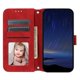 thumbnail image 2 of For Xiaomi 15 Pro Case Wallet Skin-Touch Leather Imprinted Phone Cover - Red, 2 of 5