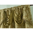 thumbnail image 5 of Gloria Floral/Damask Textured Jacquard 54 x 84 in. Single Rod Pocket Curtain Panel w/Attached 18 in. Valance, 5 of 11