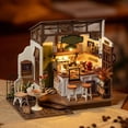 thumbnail image 2 of Robotime ROEDG162 250 x 150 x 195 mm Rolife No.17 Cafe Miniature House kit, 2 of 7