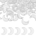 thumbnail image 1 of Uxcell 100 Pcs Crystal Charm, Cuentas de Cristal de Luna de Vidrio, Pequeño Colgante de Luna con Papel de Oro para Hacer Joyas, Pulsera, Collar, Arete, Manualidades DIY, Blanco Mate, 1 of 7