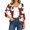 Red, variant on EANJE Women Christmas Graphic Open Front Cardigan, 3/4 Sleeve Loose Lightweight Shrug, Casual Printed Thin Knit Layering Top Red 2XL