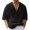 Black, variant on Men T Shirts Summer Short Sleeve Striped Knit Comfortable Stretch Casual Loose Fit Crew Neck Tee Tops