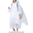 thumbnail image 2 of Ropa impermeable para exteriores Ponchos de lluvia reutilizables Capa de lluvia EVA para niños de 6 a 12 años, 2 of 8