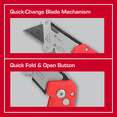 thumbnail image 6 of Hyper Tough Compact Folding Utility Knife with Quick-Change Blade Design, 6 of 12