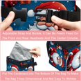 thumbnail image 4 of Santa Claus Mini Car Trash Can with Foldable Lid, Leak-proof Design and Hanging Storage Bag for Auto - Car Trash Can, 4 of 6