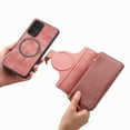 thumbnail image 3 of Detachable Magnetic Case Wallet For Samsung A53 5G Compatible with MagSafe Wireless Charging Phone Cover Multi Card Slots Cash Coin Zipper Pocket RFID Blocking For Samsung Galaxy A53 5G, Pink, 3 of 13