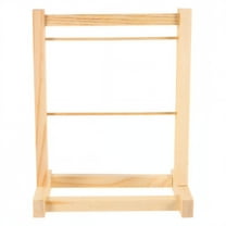 LAMIRO Wood Clothes Rack Garment Organizer Gown Dress Holder Accessory