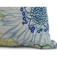 thumbnail image 2 of Simply Daisy, 20 x 20 Inch, zentangle 4 Color, Floral Print Pillow, Blue, 2 of 2