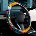 thumbnail image 6 of Mind Car 14.5 Inch Printing PVC Leather Auto Accessories Car Wheel Cover Steering Wheel Cover, 6 of 6