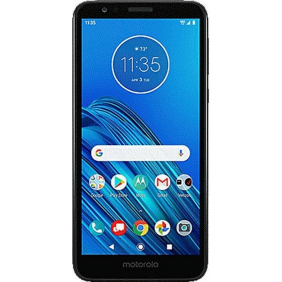 Pre-Owned Verizon Wireless Motorola Moto E6 16GB Prepaid Smartphone, Black