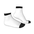 thumbnail image 3 of Bingfone White Design Patterned Men'S Women'S Casual Cotton Socks, 3 of 9