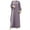 Light Purple, variant on IDOPIP Women's Abaya Muslim Dresses Batwing Sleeve Henley Shirt Prayer Dress Middle East Arabian Robe