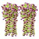 thumbnail image 4 of Simulation Rose Wall Hanging Artificial Flower Decoration Shopping Mall Home Decoration Artificial Flower 80cm, 4 of 9