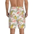 thumbnail image 4 of Lsque Tropical Pink Flamingo Pineapple Mens Sleep Pajama Shorts,Short Pajama Pants, Cotton Ultra-Soft Knit-3X-Large, 4 of 9