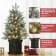 thumbnail image 3 of Towallmark Árbol de Navidad Preiluminado de 3 Pies, Mini Árbol de Navidad con 78 Luces Led, Pequeño Árbol de Navidad Artificial de Mesa para Decoraciones Navideñas en Interiores y Exteriores, 3 of 11