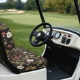 thumbnail image 6 of Pzuqiu Vintage Mushroom Floral 2-Piece Golf Cart Seat Covers Set - Breathable Washable Universal Fit for Most 2-Seater Golf Carts, 6 of 10