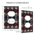 thumbnail image 3 of Kdxio Skull santa hat Decorator Light Switch or Receptacle Outlet Wall Plate Decorator Wall Plate Child Safe Outlet Cover-Style S, 3 of 6