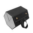 thumbnail image 2 of Organizador de gafas de , caja de almacenamiento de gafas de cuero sintético, multifunción, portátil, para colgar, para mujeres y hombres. 6 cuadrículas negras, 2 of 8