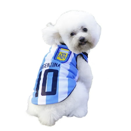 Dog Clothes Football T-shirt Dogs Costume National Soccer 2018 World Cup FIFA Jersey for Pet