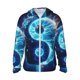 thumbnail image 1 of Fotbe Blue Yin And Yang Chaqueta con Protección Solar UPF 50+ para Hombre y Mujer, Camisa con Capucha y Bolsillos-Large, 1 of 7