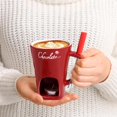 thumbnail image 3 of Tea Candle Fondue Set - Chocolate Fondue Mug Set - Chocolate Melting Mug Use The Included Tea Light Candles To Heat And Create A Cozy Atmosphere While Keeping The Hot Pot Warm, 3 of 8