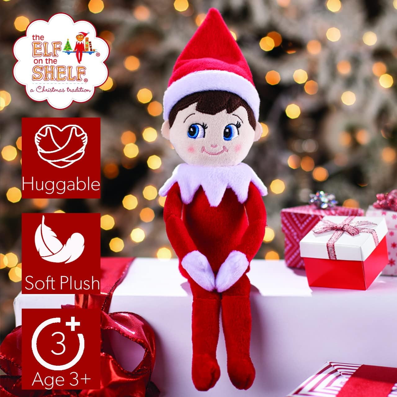 The Elf on the Shelf Plushee Pals Snuggler Boy - Light Tone - Small Plush Toy 12"