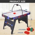 thumbnail image 5 of RayChee Air Hockey Table, Portable Tabletop Air Hockey Arcade Table for Kids and Adult, Indoor Electric Game Table w/ 2 Pucks, 2 Pushers, Powerful Motor for Game Room, Family Recreation, 5 of 6