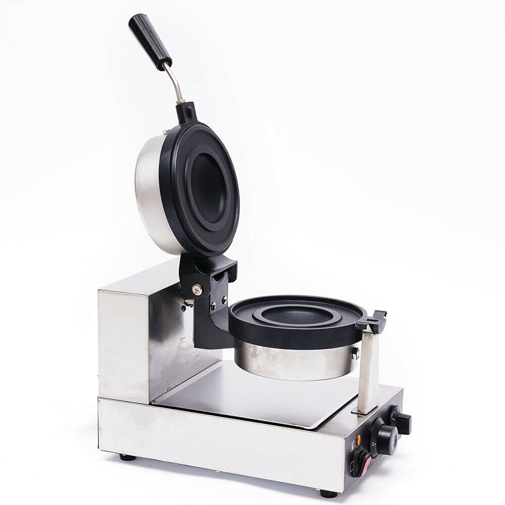 Mkyiongou Electric Burger Waffle Maker Machine Panini Hamburger Press Baking Machine Round
