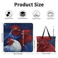 thumbnail image 2 of Patriotic Roosters Firework Display Picnic Blanket Waterproof Outdoor Beach Blanket Hand-held Pad Suitable for Travel, Camping, Beach, Family Gatherings, 2 of 7