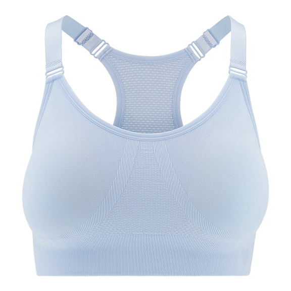 Top Deportivo Marel para Mujer, Seamless, Celeste Talla CH