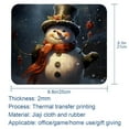 thumbnail image 5 of Snowman Square Non-Slip Rubber Bottom Printed Desk Mat Mouse Mat Gaming Mousepad Desk Pad - 8.3x9.8 Inch, Suitable for Office and Gaming, 5 of 6