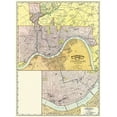 thumbnail image 2 of Rand McNally 11x14 Gold Ornate Wood Framed with Double Matting Museum Art Print Titled - Cincinatti Ohio - Rand McNally 1897, 2 of 4