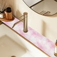 thumbnail image 6 of Faucet Mat for Kitchen Sink 15'' Sink Splash Guard Mat Super Absorbent Fast Drying Drain Pad Pink Soft Smoke Cloud, 6 of 9