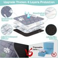 thumbnail image 2 of 1 almohadilla de entrenamiento para perros de 50 x 70 cm, lavable, ultra absorbente, antideslizante, económica, ideal para reemplazar almohadillas de entrenamiento desechables., 2 of 4
