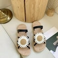thumbnail image 6 of GERsome Sandals for Women Casual Summer, Open Toe Daisy Flats Slip On Slide Sandals Shoes Comfortable Beach Slippers, 6 of 8