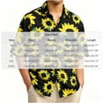 thumbnail image 2 of Mens Summer Beach Printed Shirts Short Sleeve Button Down Casual Loose Fitted Lighweight Vacation Lapel Collar Tops (M, Multicolor), 2 of 4