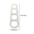 thumbnail image 2 of FRCOLOR 2pcs Spaghetti Measurer for Portion Control Spaghetti Measuring Tool 4-Hole Metal Pasta Ruler Measurer Tool Device for Home Use, 2 of 7