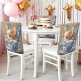 thumbnail image 4 of Decorative Chair Back Cover One Size x2 Chair Cover Dining Chair Slipcovers Chair Back Decoration Festival Chair Decoration Teacup Beautiful Puppy, 4 of 6