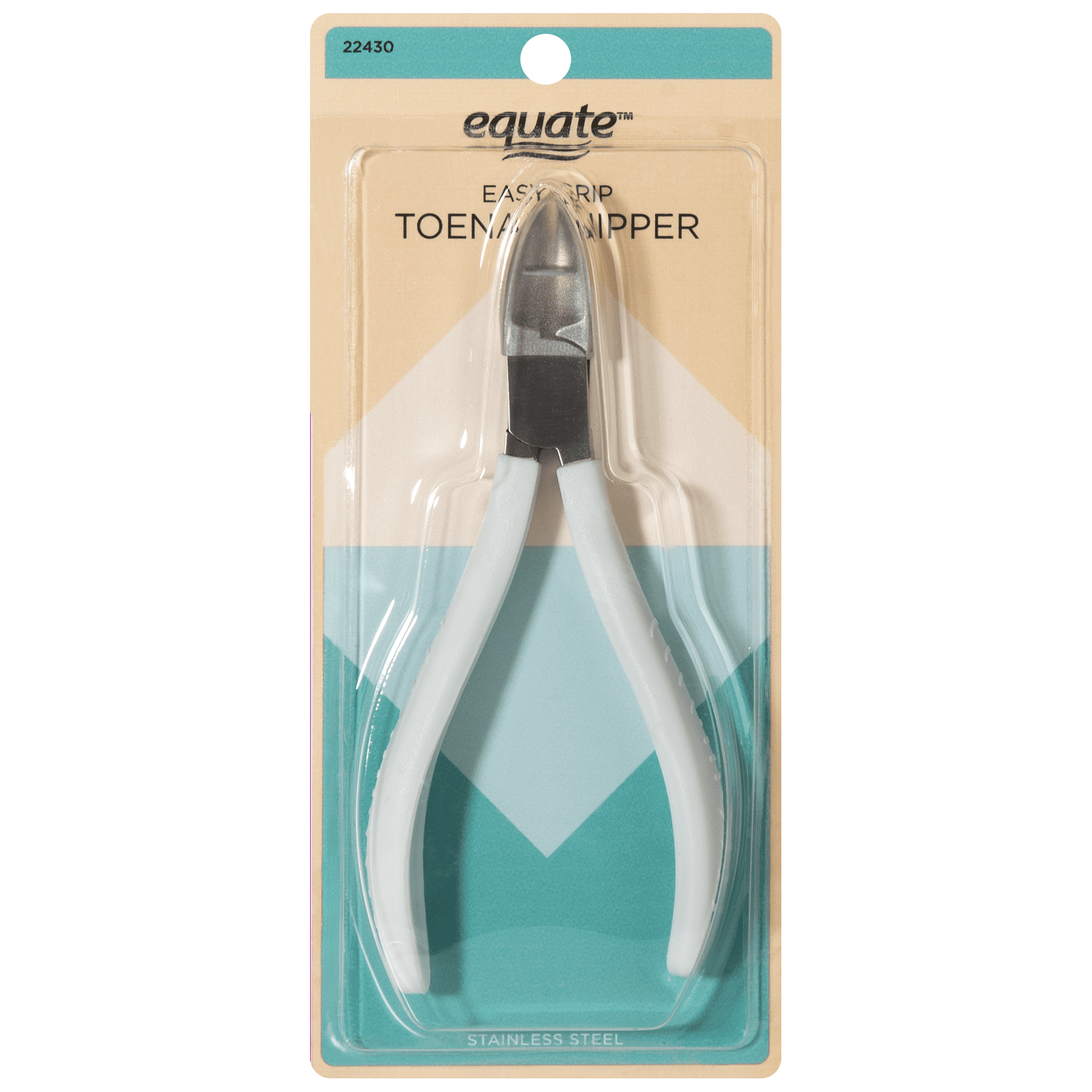 Equate Beauty Stainless Steel Easy Grip Non-Slip Toenail Nipper