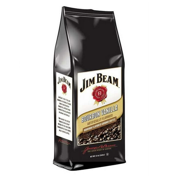 Jim Beam Vanilla Bourbon Flavored Ground Coffee, 1 bags/12 oz
