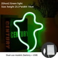 thumbnail image 1 of Halloween Ghost Neon Signs LED Neon Night Light Table Decor for Kids Room Halloween Party Decorations(Green Ghost), 1 of 7