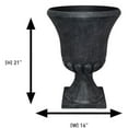 thumbnail image 6 of Southern Patio EB-029816 Winston 16 Inch Diameter Resin Outdoor Planter, Black, 6 of 9