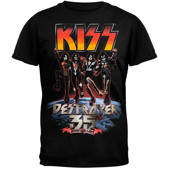 Kiss Men's Destroyer 35th Anniversary Short Sleeve T Shirt