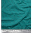 thumbnail image 1 of Soimoi Green Moss Georgette Fabric Brush Stroke & Dots Abstract Printed Craft Fabric by the Yard 42 Inch Wide, 1 of 3