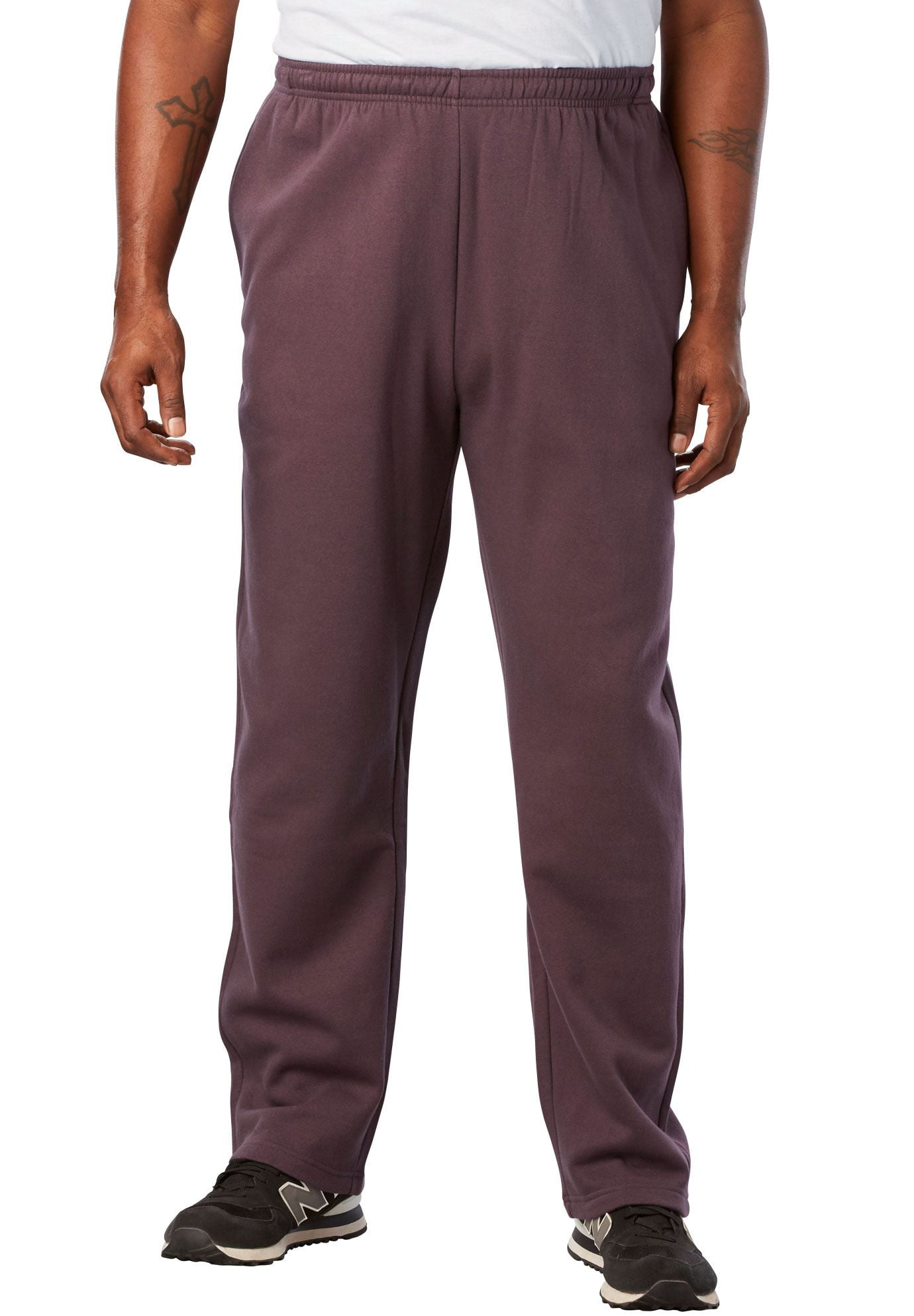 men's tall open bottom sweatpants