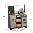 thumbnail image 2 of Kitchen Playset for Kids Ages 3-8, Wooden Pretend Play Kitchen with Cooking Accessories, 2 of 7
