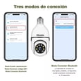 thumbnail image 3 of Chowha 3mp Cámara De Seguridad Wifi Foco 360° Grados Alarma, 3 of 8